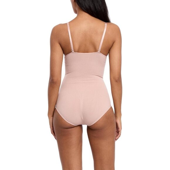 Women's Ondine Blush Seamless Shaping Control Bodysuit Built-In Bra Shapewear - Picture 3 of 5